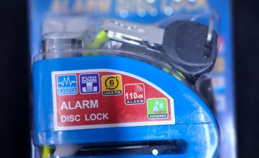 CANDADO DE DISCO CON ALARMA
