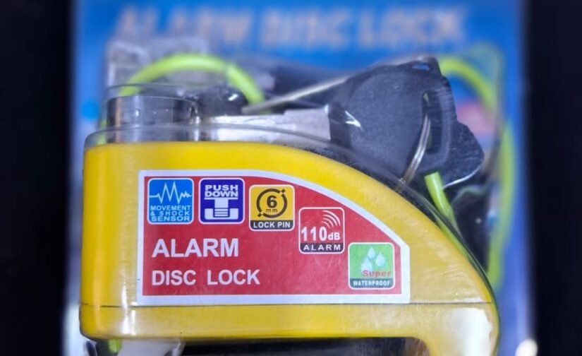 CANDADO DE DISCO CON ALARMA